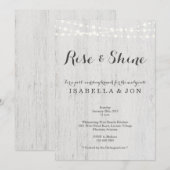 Rustieke post-huwelijksbrunch de ochtend erna kaart (Voorkant / Achterkant)