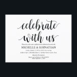 Rustieke Post-Wedding Brunch Invitation Kaart<br><div class="desc">Een brunch feest plannen met de newlyweds de dag na de bruiloft? Nodig gasten met dit rustige kalligrafie ontwerp uit met de titel Post Wedding Brunch Uitnodiging Kaart. Voeg je brunchgegevens toe in het overeenkomende zwarte lettertype/lettertype. #TeeshaDerrick</div>
