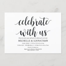 Rustieke Post-Wedding Brunch Invitation Kaart