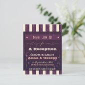 Rustieke Poster: Aubergine Droom Alleen Ontvangst Kaart (Staand voorkant)