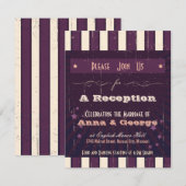 Rustieke Poster: Auberginedroom Ontvangst Alleen Kaart (Voorkant / Achterkant)