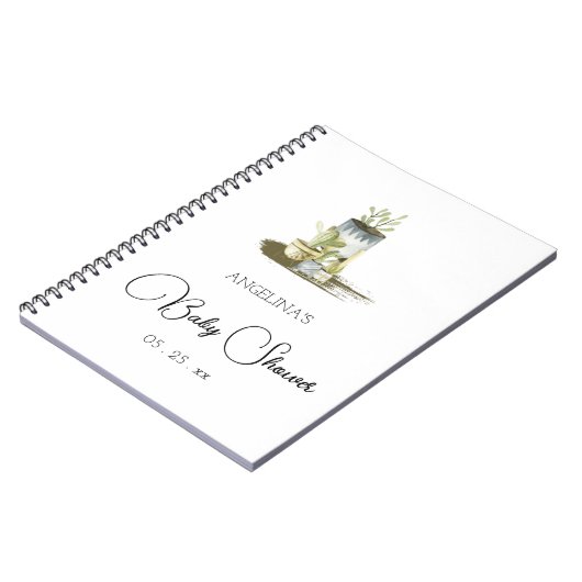 Rustieke Potten Baby shower Geschenklijst Notitieb Notitieboek (Linkerzijde)