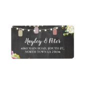 Rustieke potten krijt adres lichten labels Sticker (Voorkant)