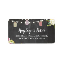 Rustieke potten krijt adres lichten labels Sticker