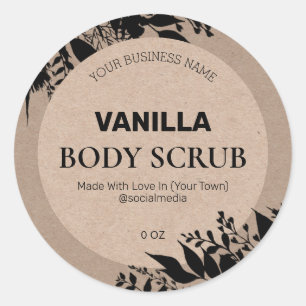 Rustieke productetiketten ronde sticker