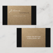 Rustieke Prof Vrouwen Faux Kraft Visitekaartje (Voorkant / Achterkant)