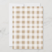 Rustieke Pumpkin Baby shower Herfst in liefde Kaart (Achterkant)