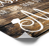 Rustieke Raad Hoeveel Kussen Vrijgezellenfeest Spe Poster (Hoek)