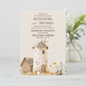 Rustieke Ranch Boerderij Schuur Bruiloft Uitnodigi Kaart (Staand voorkant)