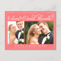 Rustieke rand - Bedankkaart - Bewerkbare kleur