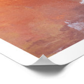 Rustieke rauwe abstracte schilderkunst herfst muur poster (Hoek)