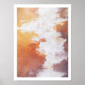 Rustieke rauwe abstracte schilderkunst herfst muur poster (Voorkant)