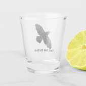 Rustieke Raven Shot Glas (Achterkant)