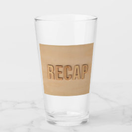 Rustieke 'Recap' Houten Tumbler - Natuurlijk & Vet