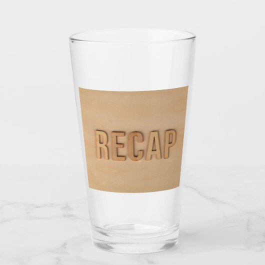 Rustieke 'Recap' Houten Tumbler - Natuurlijk & Vet (Voorkant)