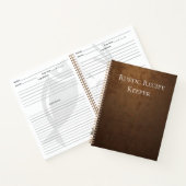 rustieke receptenbewaarder notitieboek (Binnen)