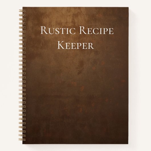 rustieke receptenbewaarder notitieboek (Voorkant)