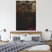 Rustieke rechthoeken canvas afdruk (Insitu (Slaapkamer))