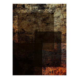Rustieke rechthoeken perfect poster