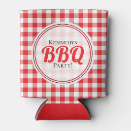 Rustieke Red Gingham Familie Picknick BBQ Blikjeskoeler