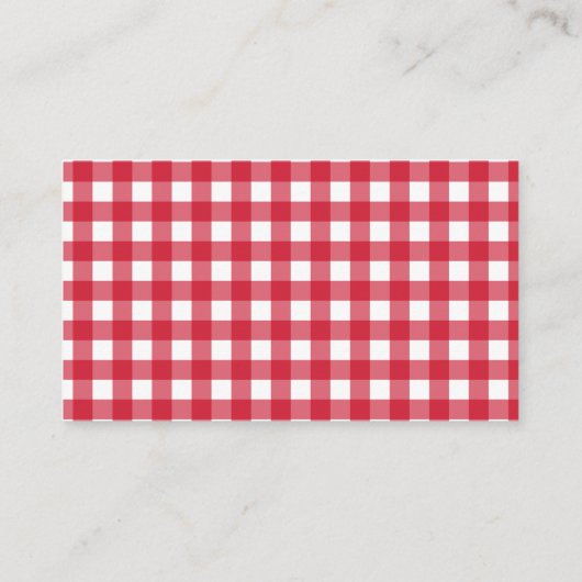 Rustieke Red Gingham & Zonnebloemen Boeken voor Ba Informatiekaartje (Achterkant)
