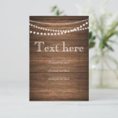 Rustieke reeks lichten RSVP 3,5 inch x 5 inch gewo (Staand voorkant)