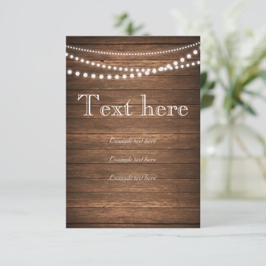 Rustieke reeks lichten RSVP 3,5 inch x 5 inch gewo (Staand voorkant)