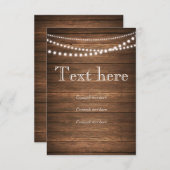 Rustieke reeks lichten RSVP 3,5 inch x 5 inch gewo (Voorkant / Achterkant)