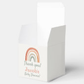 Rustieke regenboog baby shower dank u bedankdoosjes (Geopend)