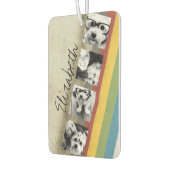 Rustieke Regenboog Hipster 4 Foto Aangepaste Colla Luchtverfrisser (Links)