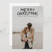 Rustieke Reis  Kerstmeer Feestdagenkaart (Voorkant / Achterkant)