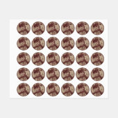 rustieke relikwie labels (Vel)