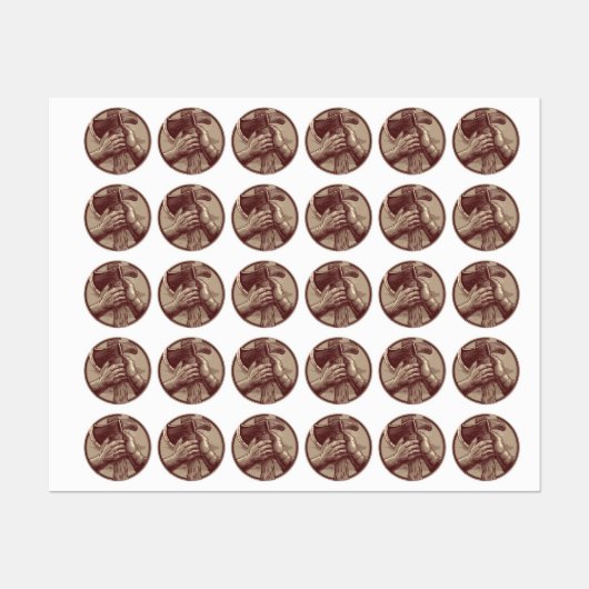 rustieke relikwie labels (Vel)