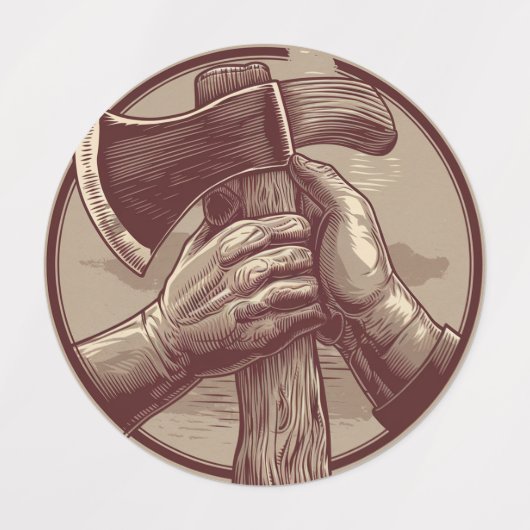 rustieke relikwie labels (Design 2)