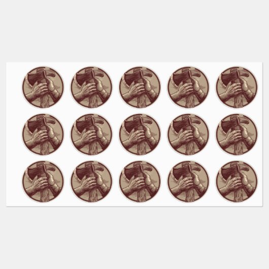 rustieke relikwie labels (Vel)