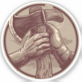 rustieke relikwie sticker (Voorkant)