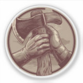 rustieke relikwie sticker (Voorkant)