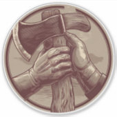 rustieke relikwie sticker (Voorkant)