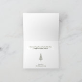 Rustieke rendier kerstvakantie Kaart (Binnen)