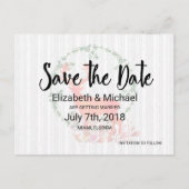 Rustieke rendieren en berken bomen bruiloft STD Aankondigingskaart (Voorkant)