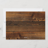 Rustieke rendieren twee foto Lijst kerst collage Feestdagenkaart (Achterkant)