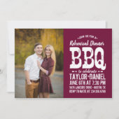 Rustieke repetitie diner BBQ | Bewerkbare kleuren Kaart (Voorkant)