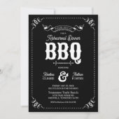 Rustieke repetitie diner BBQ Kaart (Voorkant)