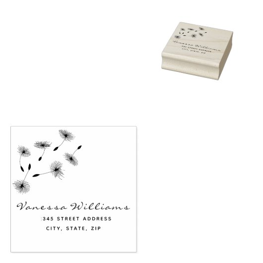 Rustieke retour adres Script naam Creëer uw eigen Rubberstempel (Gestempeld)