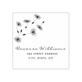 Rustieke retour adres Script naam Creëer uw eigen Rubberstempel (Afrduk)