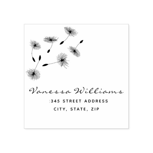 Rustieke retour adres Script naam Creëer uw eigen Rubberstempel (Afrduk)