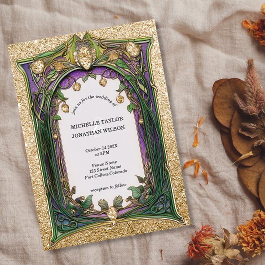  rustieke Retro Art Nouveau Botanische Bloemen Kaart