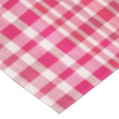 Rustieke Retro Roze Textuur Plaid Tafelkleed (Gekanteld)