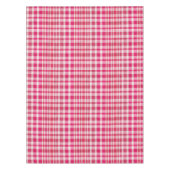Rustieke Retro Roze Textuur Plaid Tafelkleed (Voorkant)