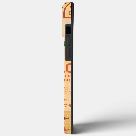 Rustieke retro stempels Classic Oude krant western Case-Mate iPhone Case (Achterkant / Links)